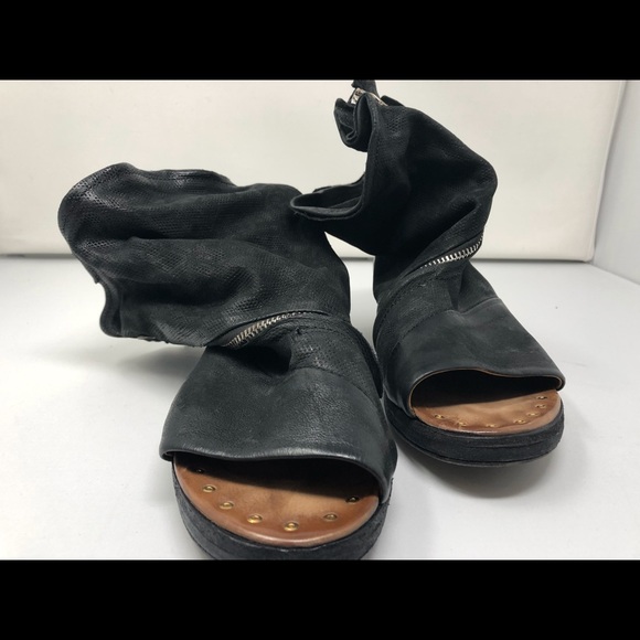 FREE PEOPLE Verona Slouch Boots in Black - Picture 2 of 8